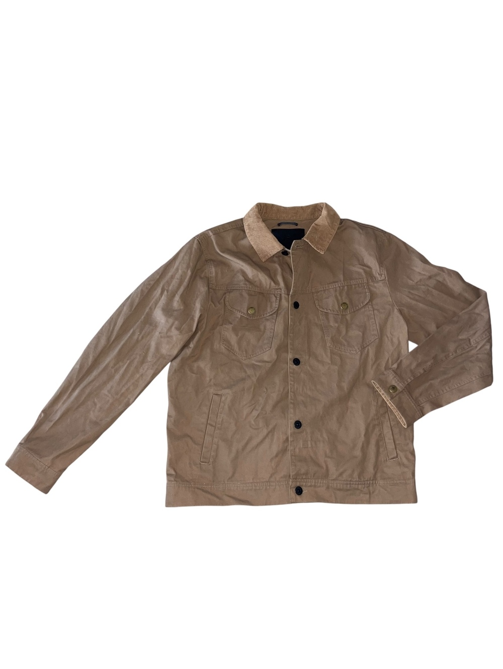 Roark Chore Coat L Tan Convoy Jacket Corduroy Collar